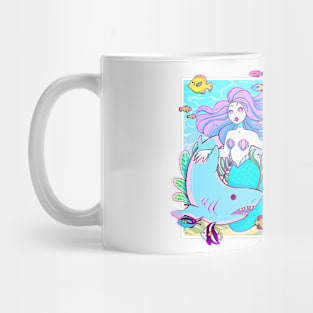 Mermaid and Shark Mug